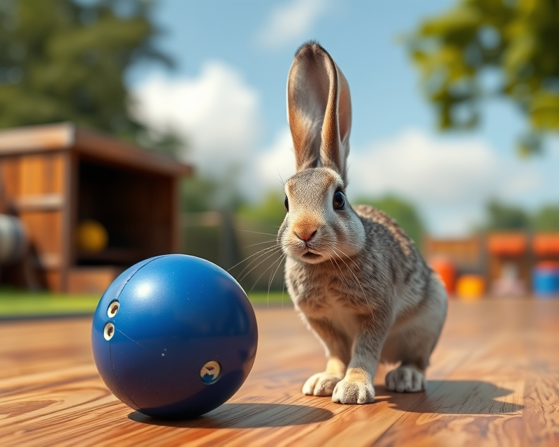 bunny, bowling ball